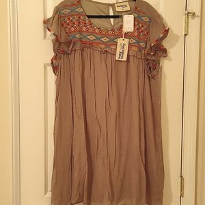 Savannah Jane Tan Dress Plus Size 2X